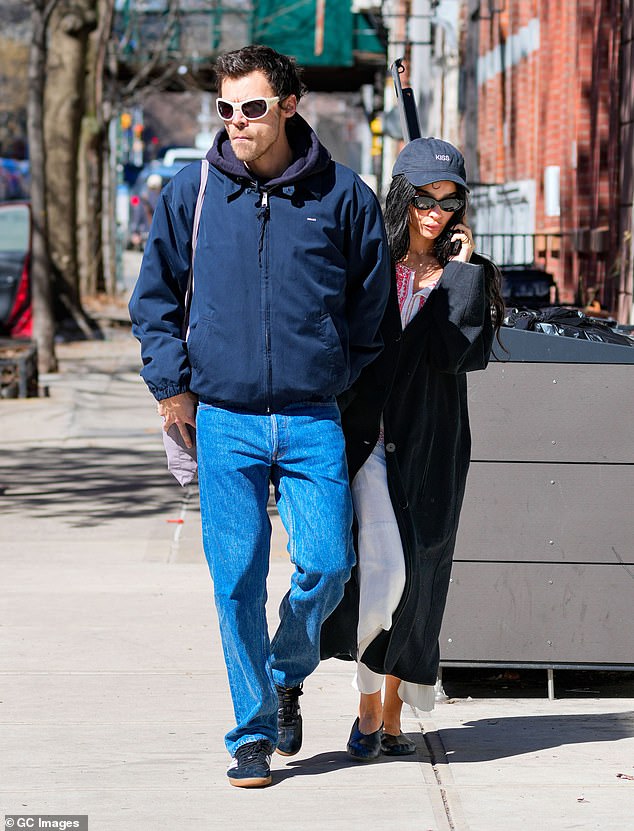 Wilde's ex-boyfriend Harry Styles, 32, is rumored to be engaged to actress Zoe Kravitz, 37, after eight months of dating (pictured in March 2026)