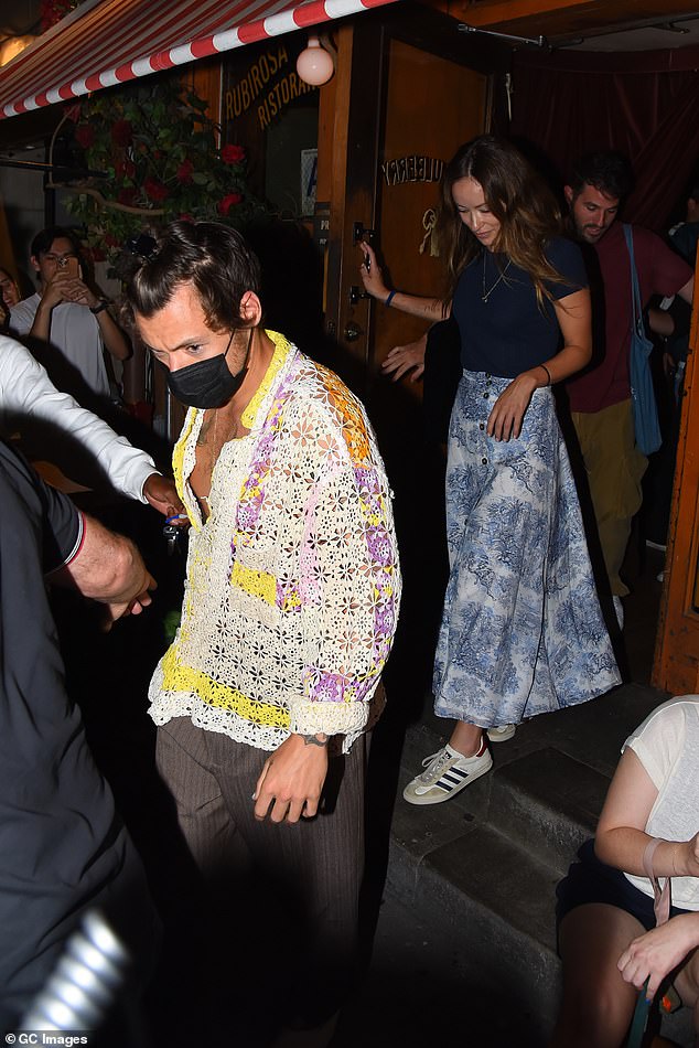Wilde previously told Variety that she and Styles want to 'protect' their relationship from 'being dragged into the public arena' (pictured in August 2022)