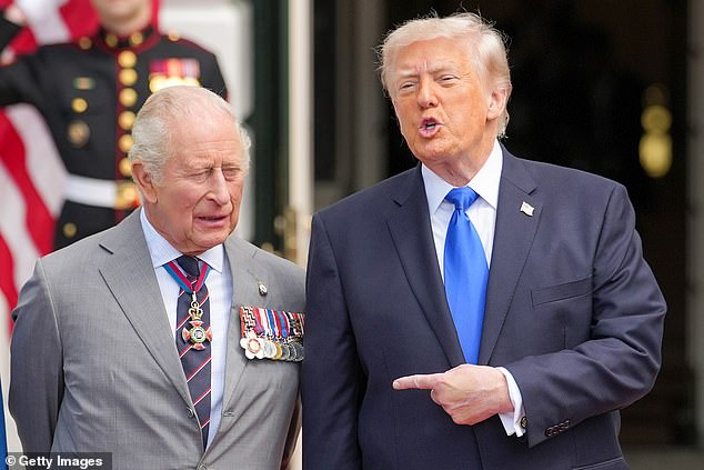 'Really great people. We need more people like that in our country,' Trump told the media about Charles and Camilla