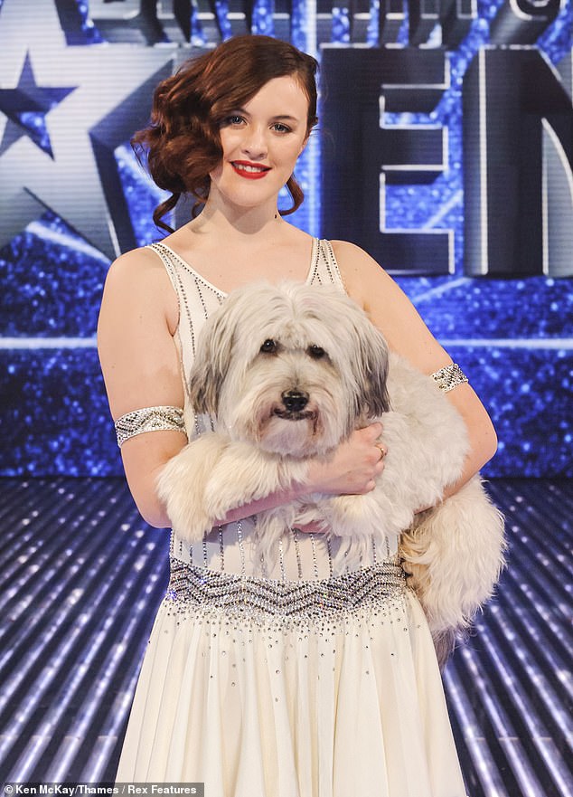 Pudsey was put down after suffering from acute leukaemia and was looking into her eyes as he died at a vet's practice, Ashleigh's family said