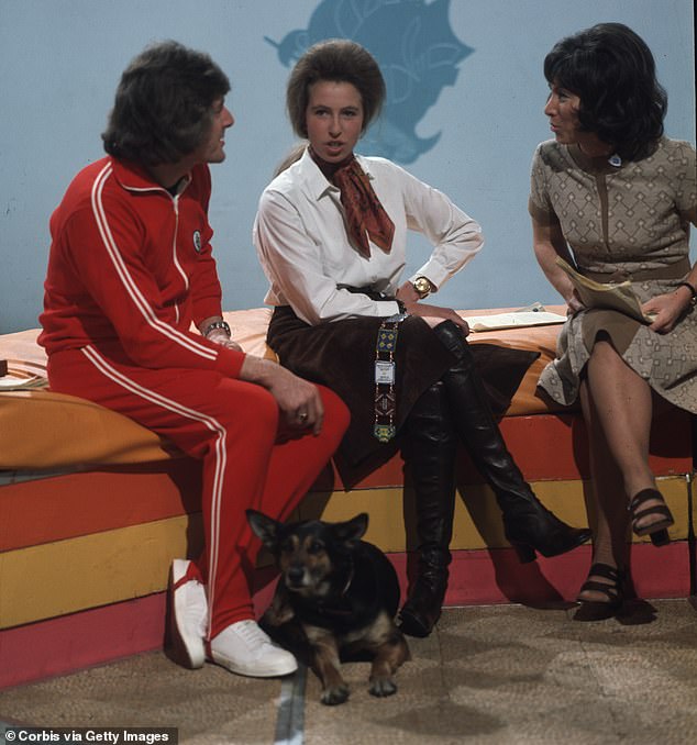 Petra pictured meeting Princess Anne in 1971