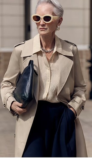 Far from 'florals for spring', the upmarket M&S collection, titled 'The Power Dressing Edit', is described as the 'very best pieces of the season'