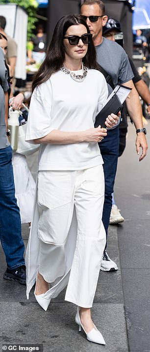 While the 'contemporary' edit makes no explicit reference to the Devil Wears Prada movie, there is a clear vision of what may have inspired the clothes on offer