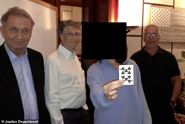 A picture of Terje Rød Larsen with Bill Gates, Epstein and one of Epstein's victims was among pictures released by the Justice Department from the Epstein files