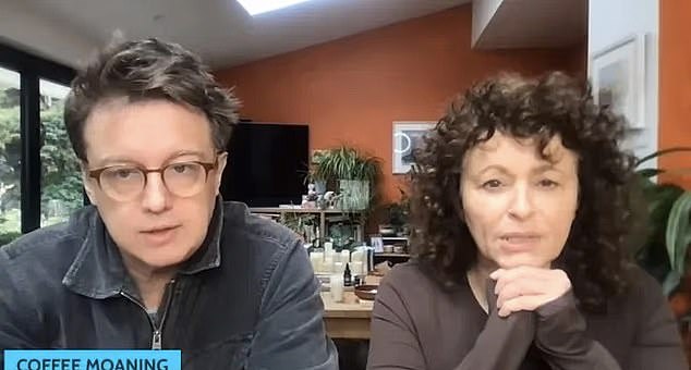 Mark Adderley (pictured, right, with his wife, actress and former Loose Women star Nadia Sawalha) was booted out of the party after saying Judaism is 'a cult' and suggesting the Bondi Beach massacre was the fault of Israel