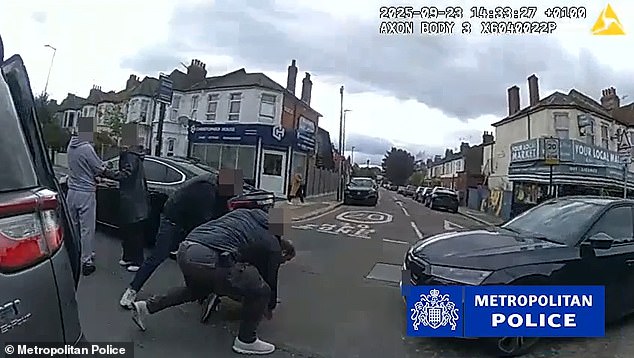 Police stopped the defendants' car in north London in September last year. The occupants - dubbed Seagull and Heron by detectives investigating the gang - were dragged from the car and detained in the street