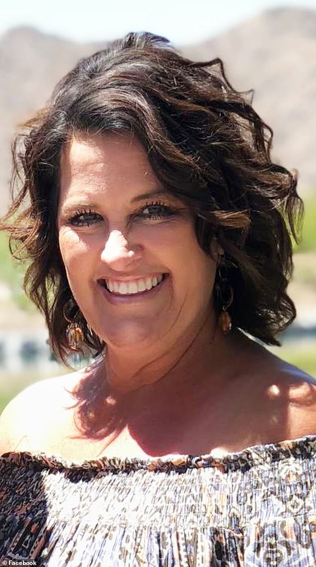 Amy Beck, 55, was placed on leave from Coyote Hills Elementary School in Peoria, Arizona last week after the video she made with her son in 2020 resurfaced - and has now been allowed to return following an investigation by her school