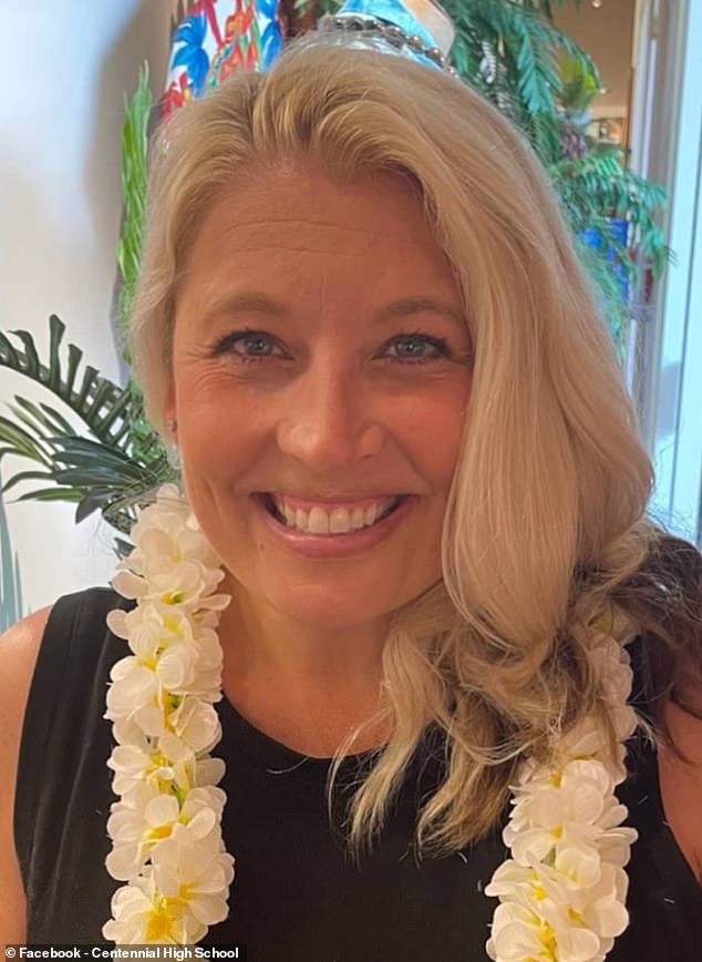 Angela Burlaka (pictured), was also allegedly involved in a sexual relationship with the teen, and police say she recorded naked videos of herself that ended up on the student's phone