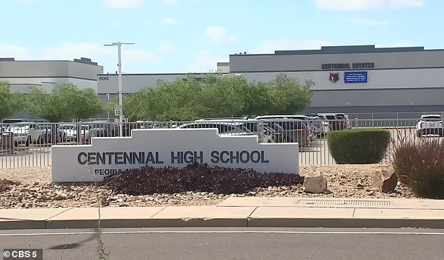 The Peoria Unified School District, which oversees Centennial High School, has said it takes all allegations 'involving student safety extremely seriously'
