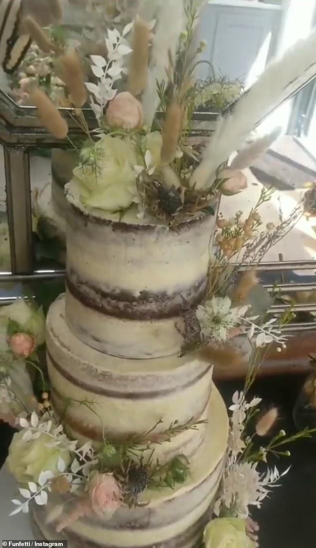The post went viral and as a result a second bakery owner called out Binky, claiming she was ghosted by the reality star after making her wedding (Pictured) and birthday cake