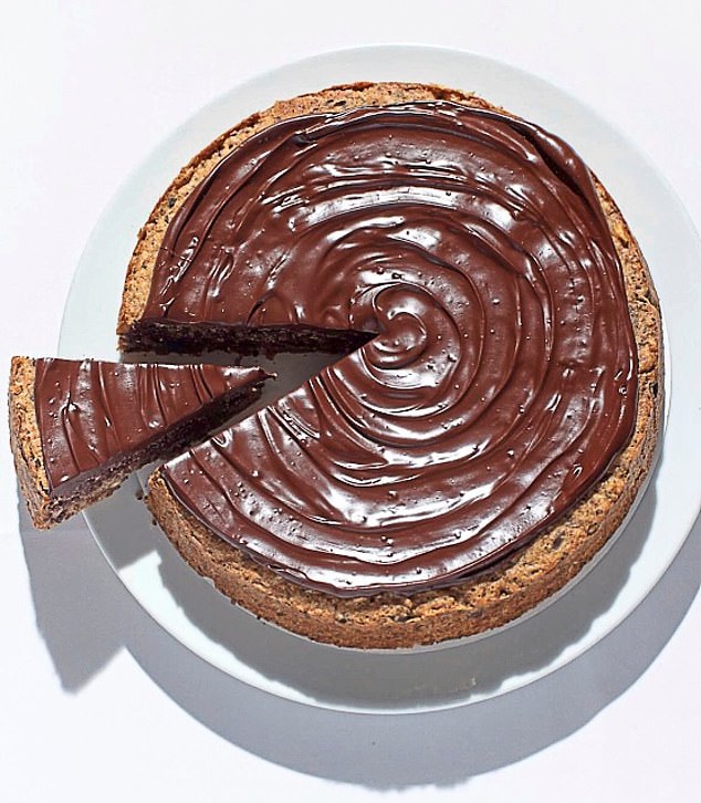 The restaurant’s chocolate, walnut and amaretto cake