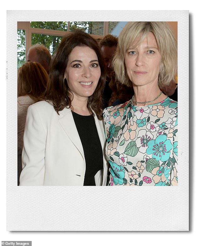 Nigella with journalist Nicola Formby at The River Cafe, 2019