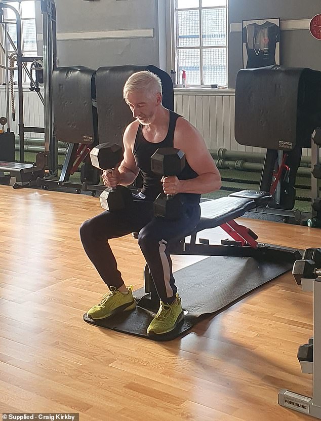 At 50 years old, he is the picture of fitness and has shot to social media fame in recent times