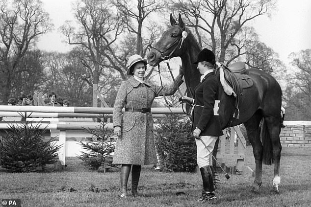 The Queen and the Princess Royal pictured after the latter placed fifth in the Badminton Horse Trials