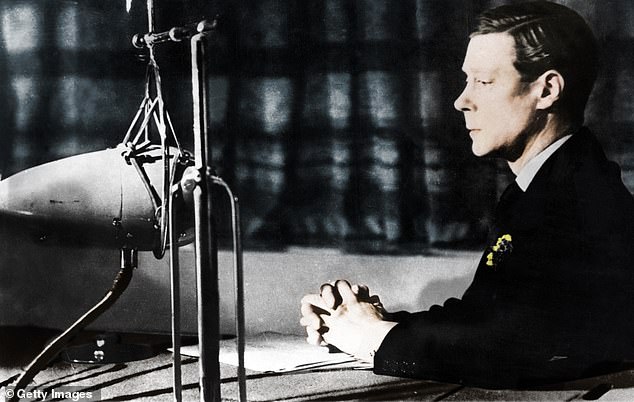 Edward VIII giving his abdication broadcast to the nation and the Empire, December 11, 1936