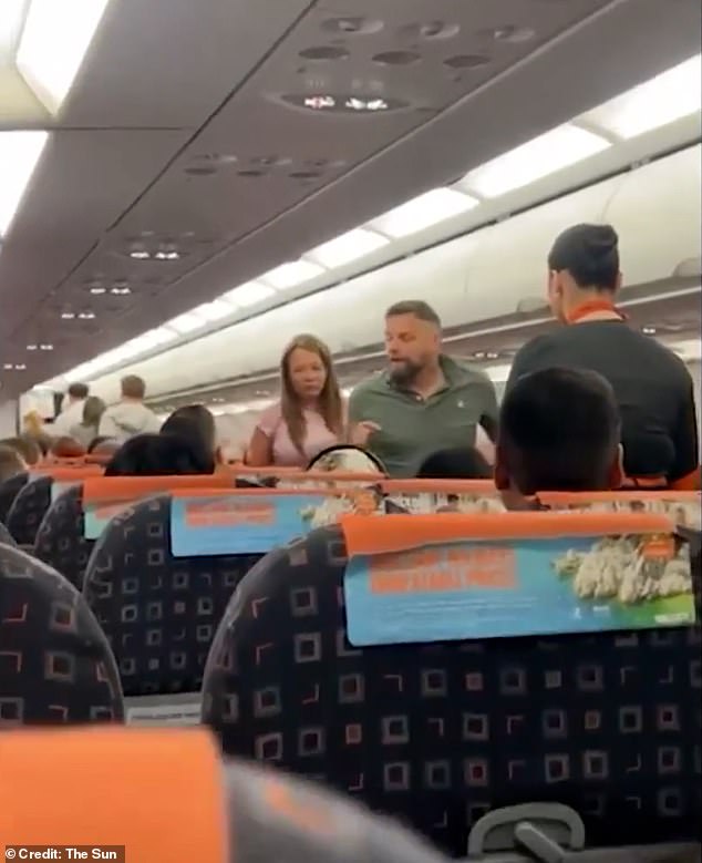 The plane had to make a diversion and stop in Kosovo as police escorted the unruly passengers off