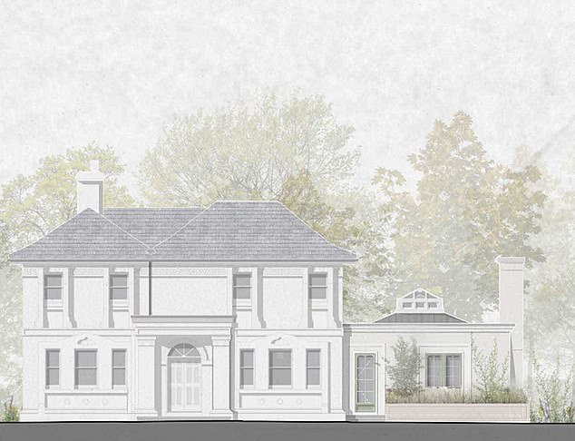 However, Alex's dream home is still far away from completion. This is certainly not going to be a straightforward flip. Pictured: An artist's impression of her proposed renovations