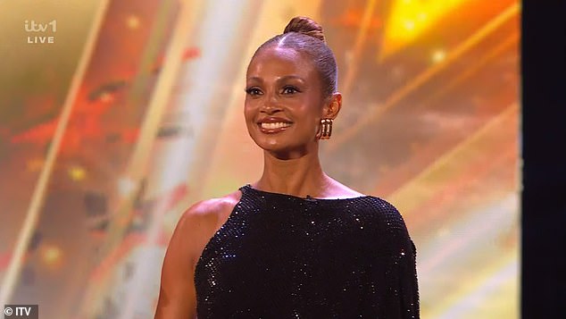 Later in the show Alesha pressed her Golden Buzzer to send dance group LMA straight through to the final