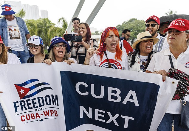 The president previously said Cuba would be 'next' after the Middle East, though no formal plan was ever announced