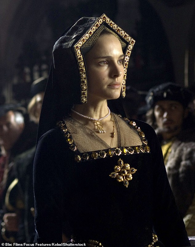 Karen Davies, the lead author of the research, explained that the team compared the drawings to Boleyn's daughter Elizabeth I, as well as her cousins, to determine familial similarity (Pictured: Natalie Portman portaying Anne Boleyn in The Other Boleyn Girl)