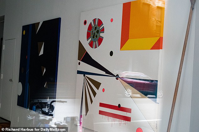 Hunter's artwork (pictured) once sold for upwards of $500,000 per piece, before plummeting in value when his father left the White House