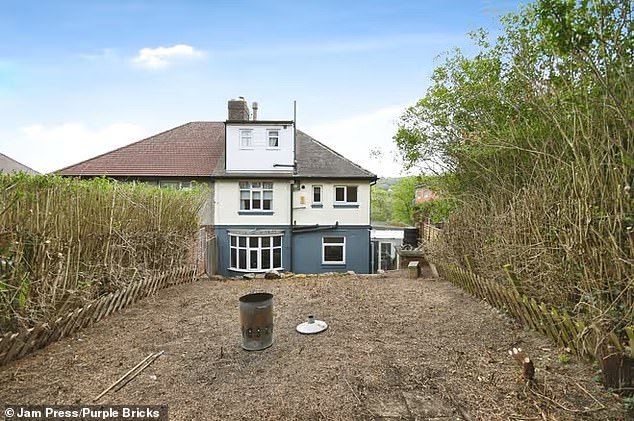 The property also has a private back garden and off-road parking