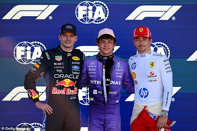 Antonelli pipped Max Verstappen and Charles Leclerc to top spot in qualifying on Saturday