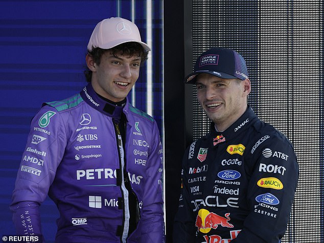 ‘To be on the front row after being a second behind last time in Japan is astonishing,’ said Verstappen. ‘I don’t feel like a passenger in the car any longer.’