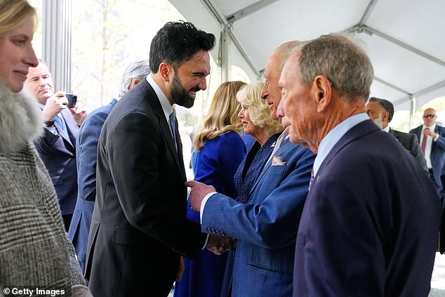 King Charles sharing a chuckle with the Mayor of New York City Zohran Mamdani