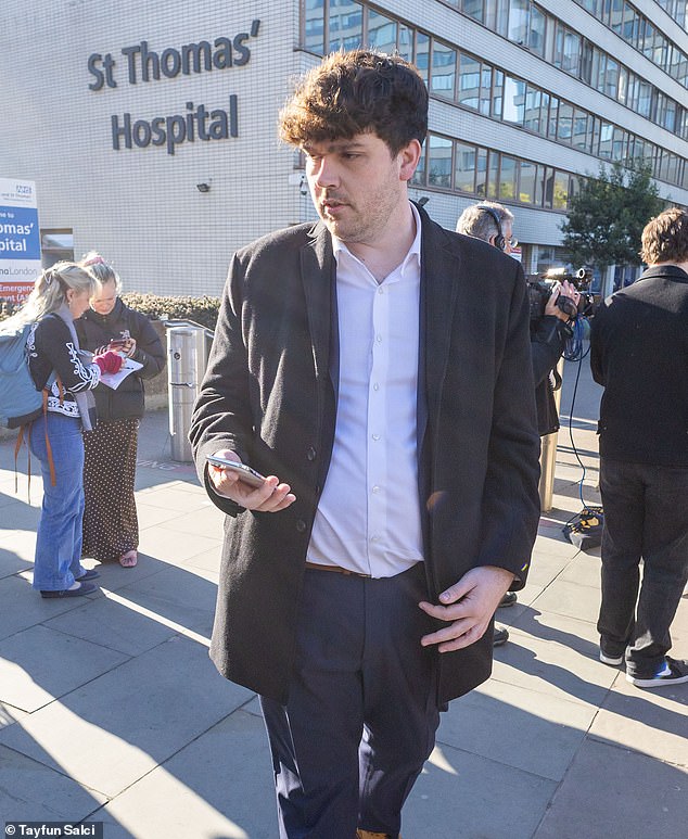 Dr Fletcher during the crippling six-day walkout by resident doctors - formerly known as junior doctors