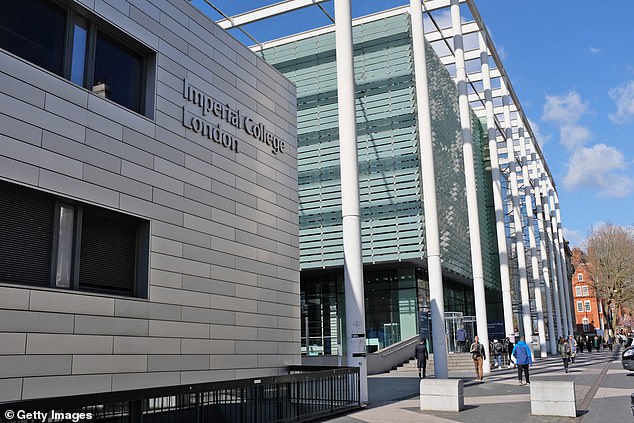 The study was conducted by researchers at Imperial College London (pictured)