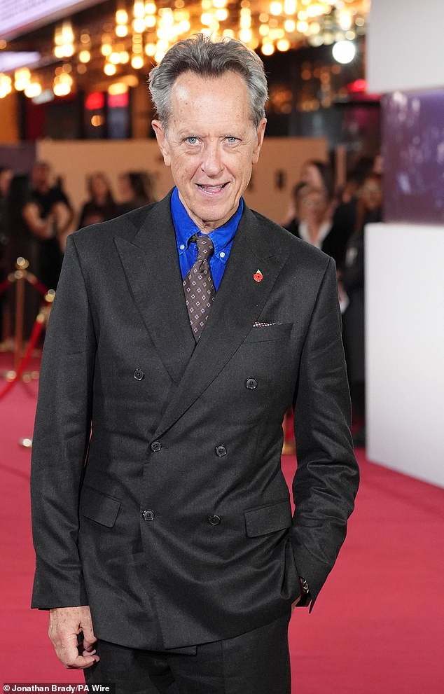 Richard E. Grant is celebrated for his roles in everything from cult classic Withnail & I to modern flicks such as Everybody's Talking About Jamie (Pictured in November)