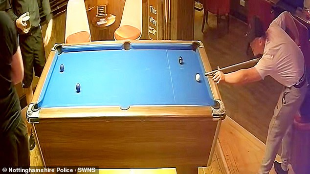 The pair had been stood with different groups near a pool table in the Loose Cannon pub in Newark, Nottinghamshire