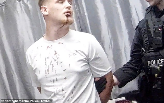 Byrne was tracked down and arrested at 4.09am the morning after the attack