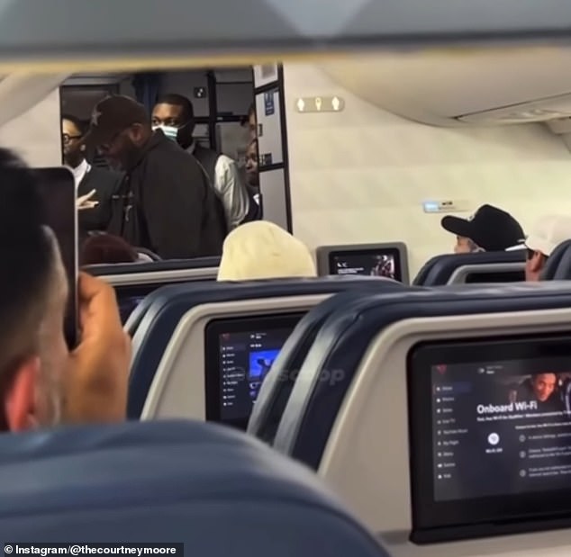 A video taken by another passenger showed a deputy get on the plane and ask Harris to leave after flight attendants had reportedly already asked her to do so multiple times