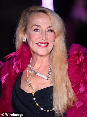 Jerry Hall rose to fame in the 1970s and became one of the era's most recognisable fashion icons (pictured in October)
