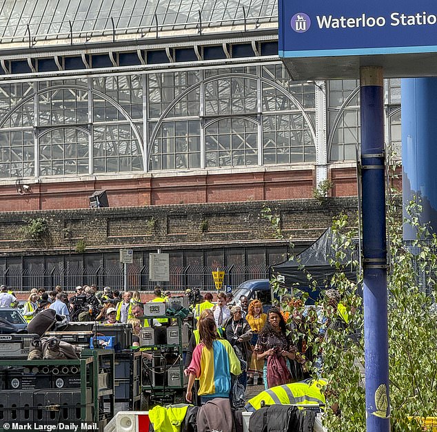 The scenes for the location were not made obvious during filming but the crowds suggest it will play a significant part in one or some of the episodes