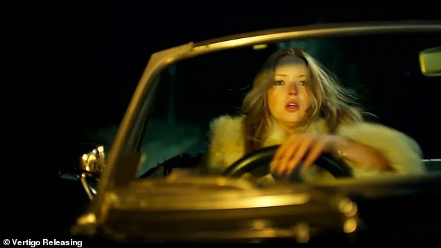 The film sees her doppelgänger snorting drugs and leading her half dressed chauffeur into a raunchy London sex club before getting caught in a near fatal car accident