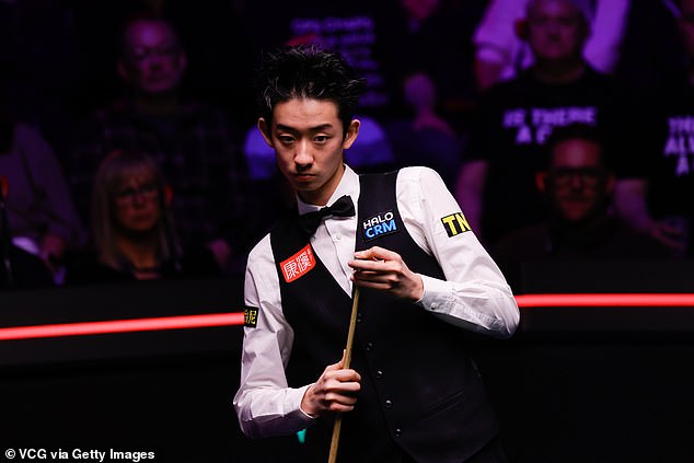 Chinese star Wu Yize established a 10-7 lead on the opening day of the final in Sheffield