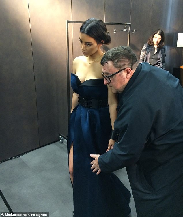 A year later, Kim received her first invitation for the gala, after previously being a guest of then-husband Kanye West, and stunned in a navy strapless dress by Lanvin