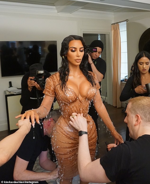 It was all hands on deck in 2019, for Camp: Notes on Fashion as Kim had to wear a waist trainer to get her midsection as small as possible to pull off this Thierry Mugler dress