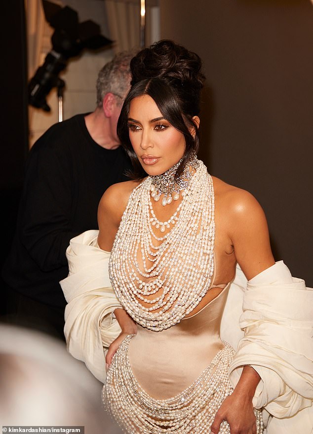 A year later, the Kardashian star got nostalgic again as she paid homage to her jaw-dropping 2007 nude Playboy shoot in an eye-popping pearl-embellished necklace