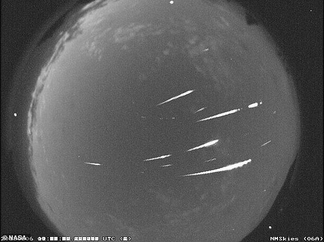 The shooting stars appear to emerge from the constellation Aquarius, but you can see them anywhere in the sky after midnight until the end of the shower on May 28. Pictured: The Eta Aquariids captured by NASA's All Sky Fireball Network