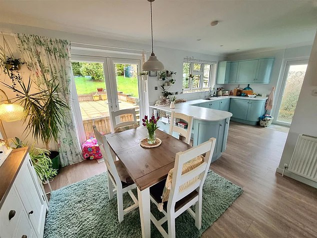 This property on Hollies Road has an open-plan, dual-aspect kitchen/diner and is available for £380,000