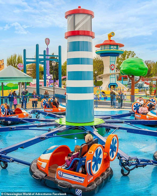 Zuma's Hovercraft Adventure at World of Paw Patrol is a 'drifter' ride - the first of its kind in the UK which simulates the sliding and spinning sensation of drifting a high-performance vehicle