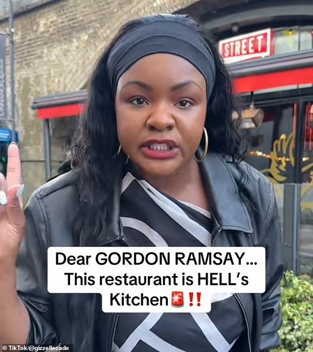 Lifestyle influencer Gizelle Cade made another video warning people against going to Street Pizza