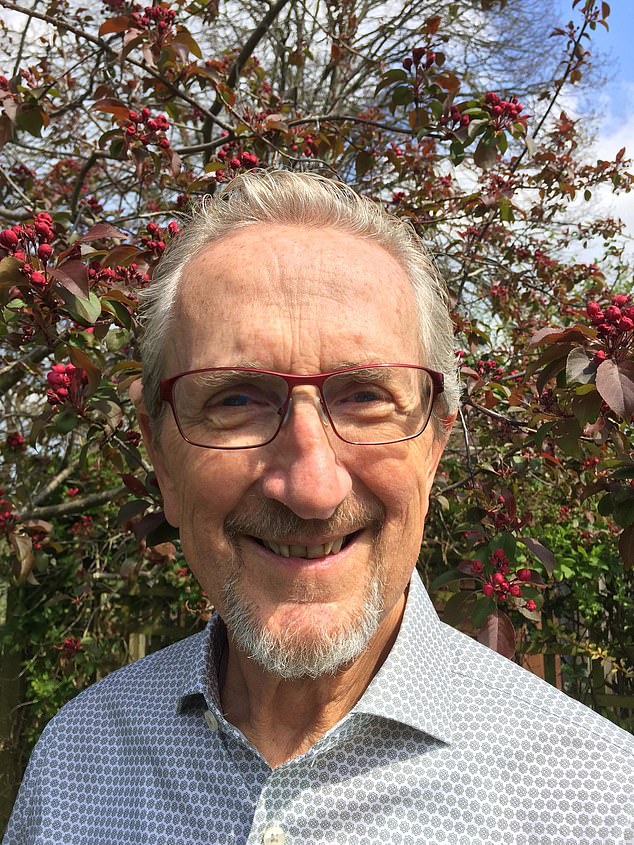 Geoff Kitchen, 73, died from a suspected heart attack as the plane fell 178ft