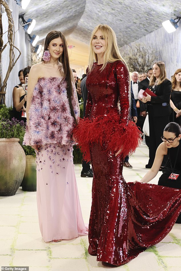 Kidman was joined by daughter Sunday Rose Kidman