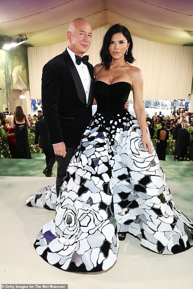 The glittering gala's lead sponsors and honorary co-chairs are Amazon founder and tech billionaire Jeff Bezos and his wife, Lauren Sanchez Bezos; The pair seen at the 2024 Met Gala