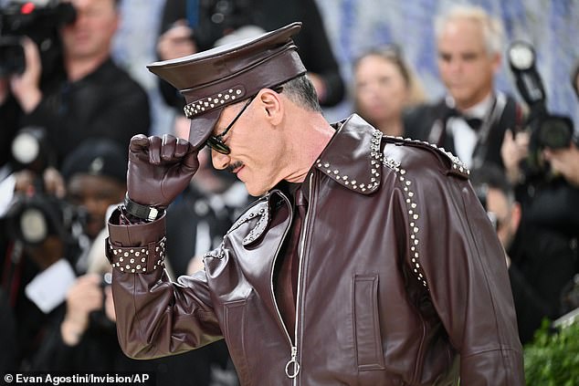 Luke, whos is starring in The Rocky Horror Picture Show on Broadway, boasted a moustache